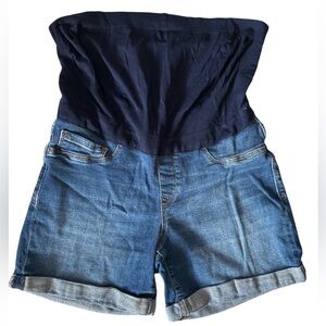 Maternity jean shorts